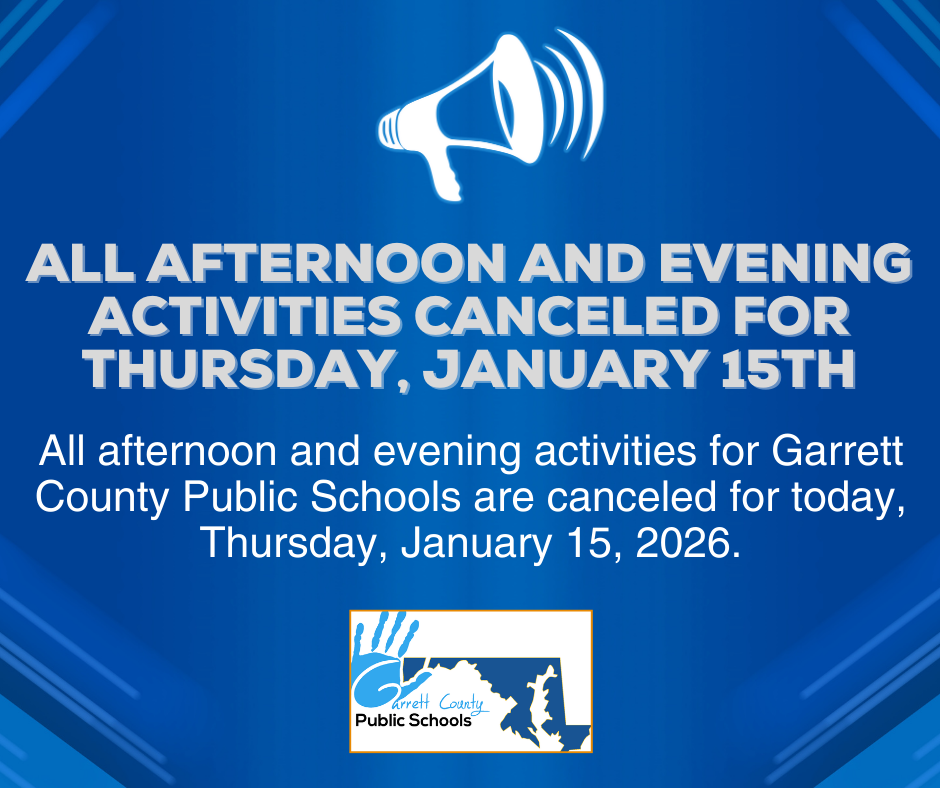 Graphic highlighting canceled afternoon and evening activities, as detailed in the text.