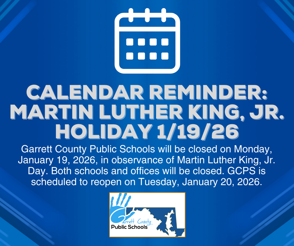 Graphic highlighting the upcoming MLK holiday, as detailed in the text.