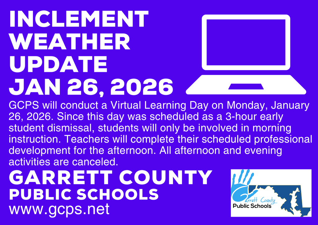 Graphic highlighting a virtual learning day, as detailed in the text.