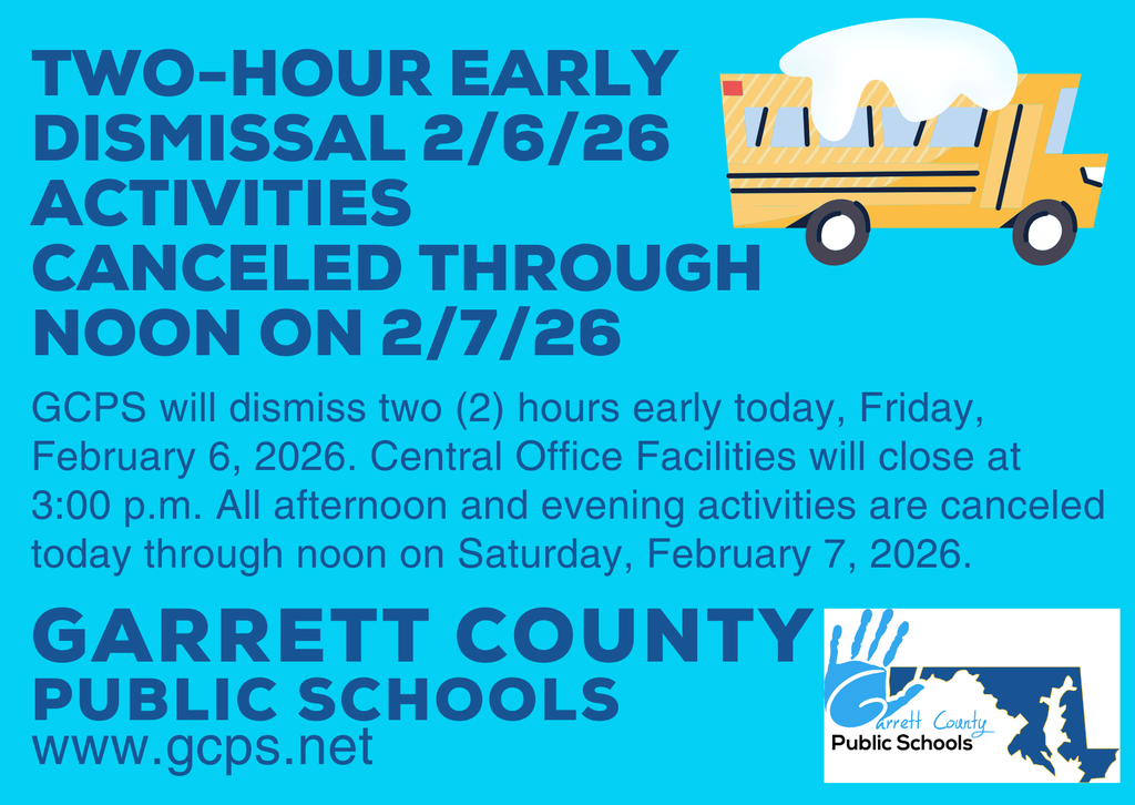 Graphic providing an inclement weather update, as detailed in the text.