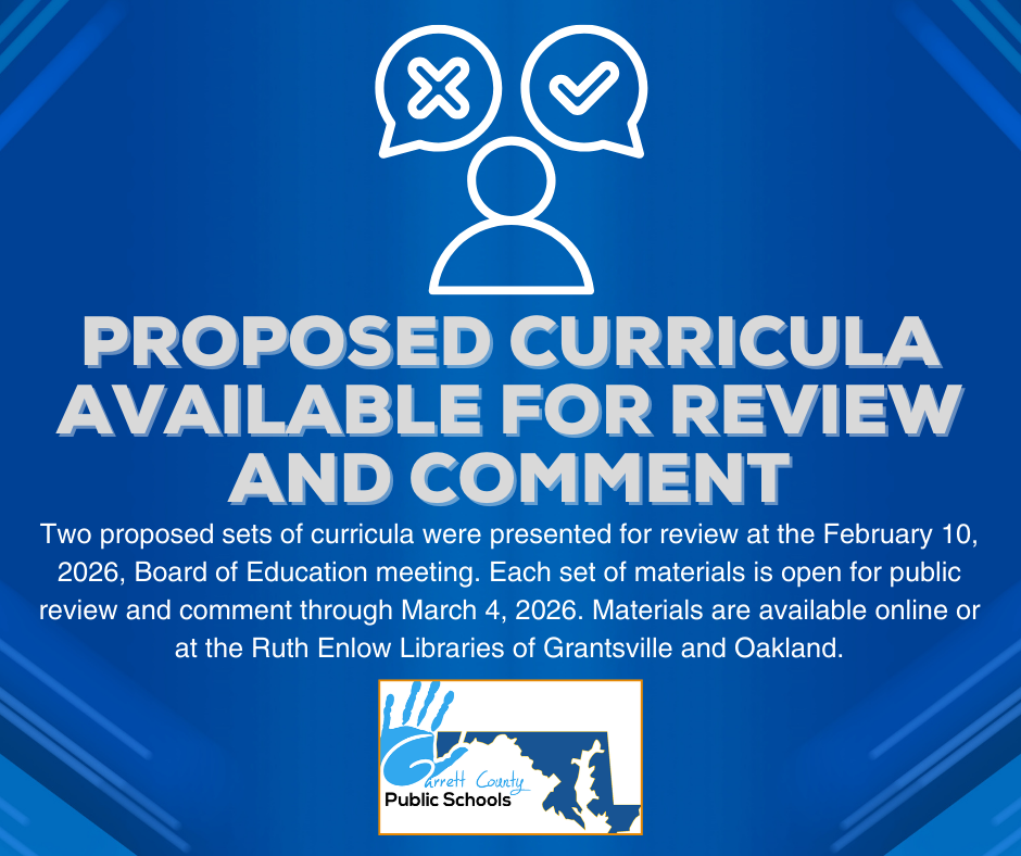 Graphic highlighting the feedback period for proposed curricula, as detailed in the text.