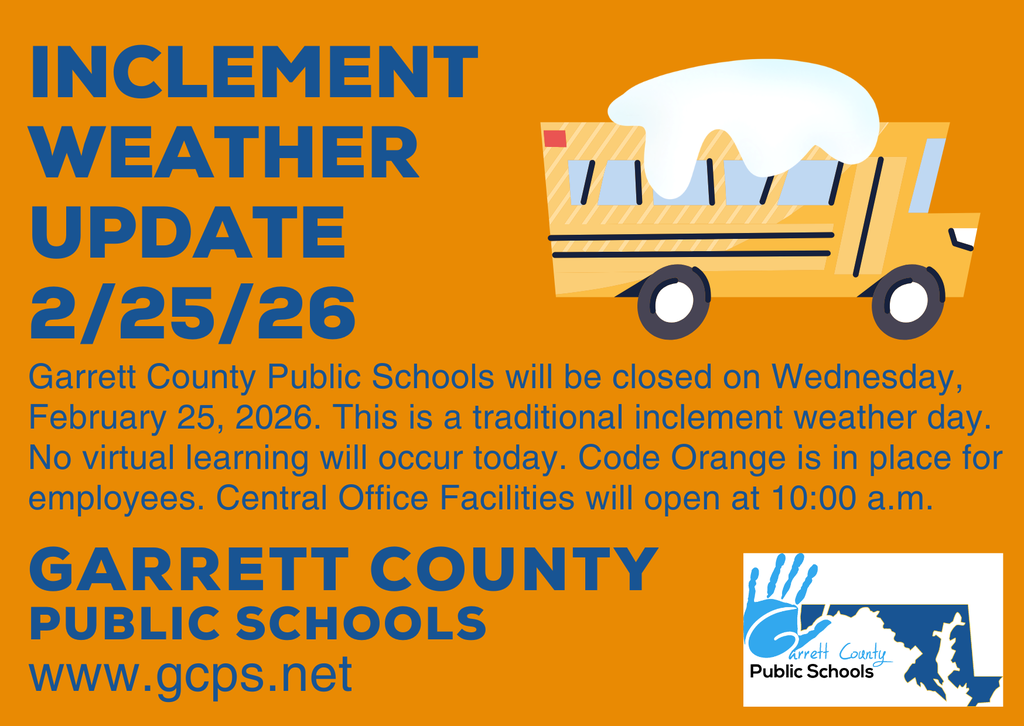 Graphic highlighting an inclement weather school closure, as detailed in the text.