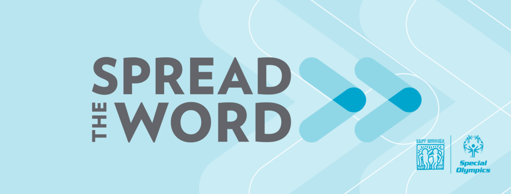 Graphic celebrating Spread the Word day.