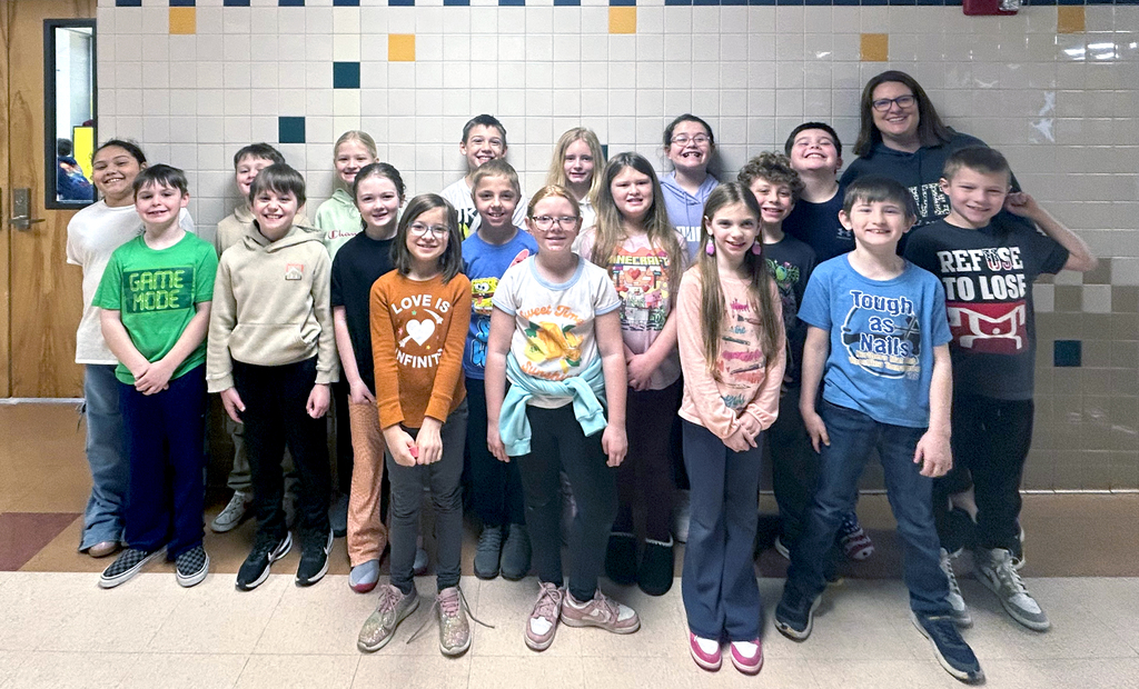 Image of the third grade class from Route 40 Elementary, Hickory's Finest for February 2026.
