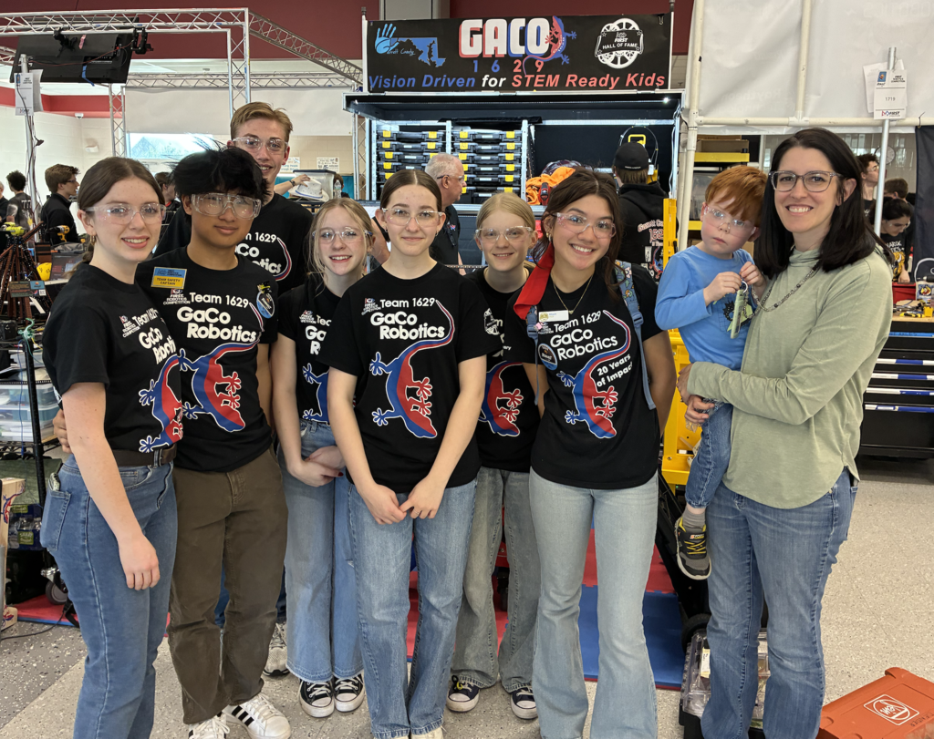 Image of team members posed together at the competition.