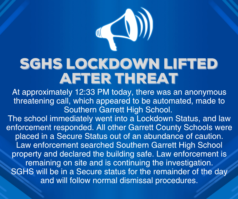 Graphic highlighting a lifted LOCKDOWN, as detailed in the text.