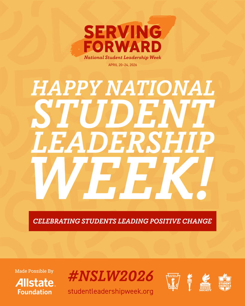 Graphic celebrating National Student Leadership Week.