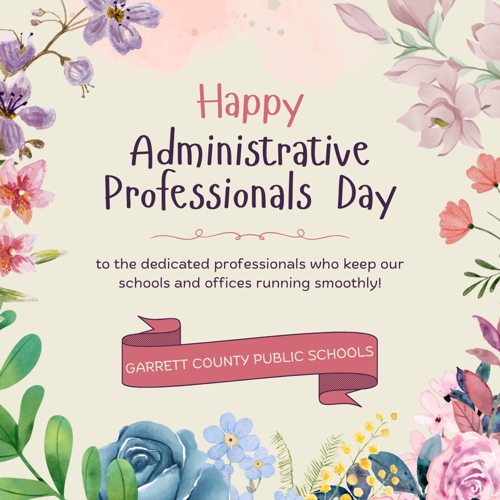 Graphic celebrating Administrative Professionals Day, as detailed in the text.