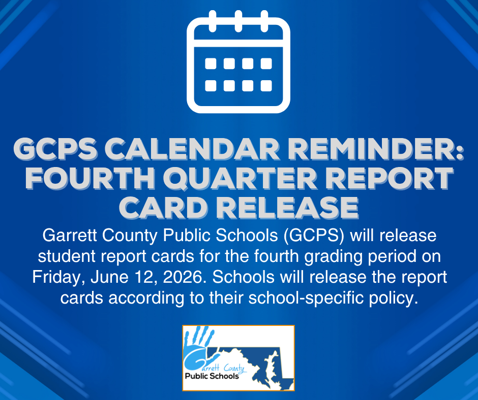 Graphic highlighting report card release date, as detailed in the text.