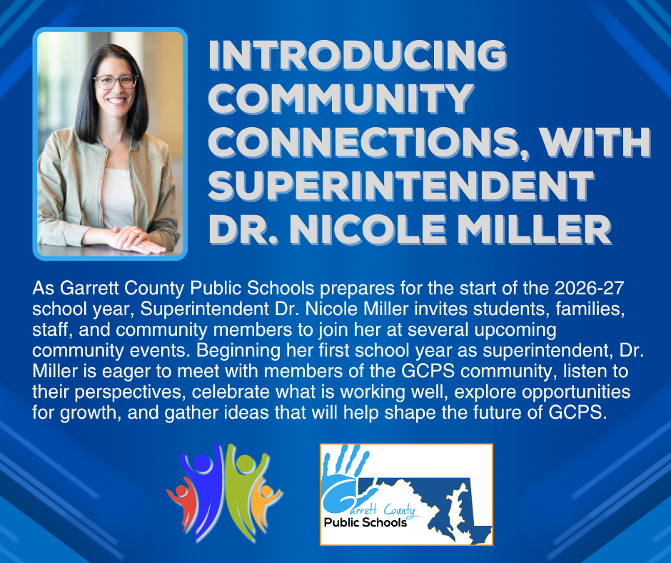 Graphic introducing Community Connections with Dr. Miller, as detailed in the text.