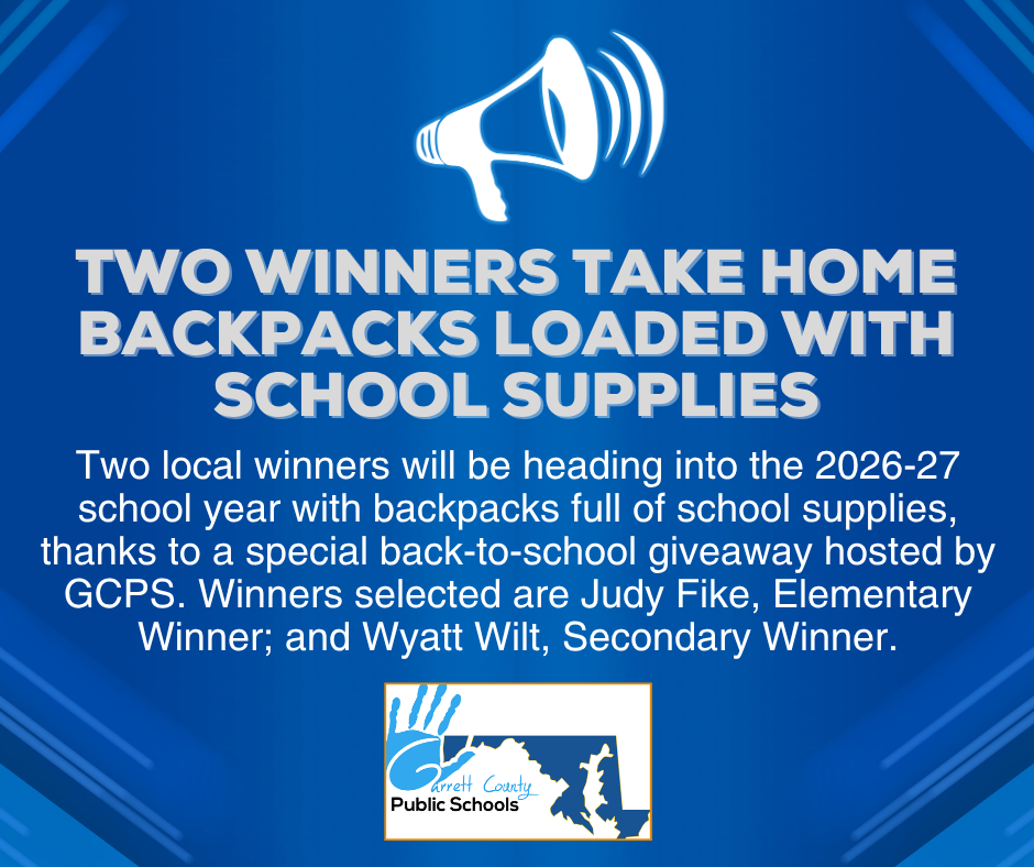 Graphic highlighting backpack winners, as detailed in the story.