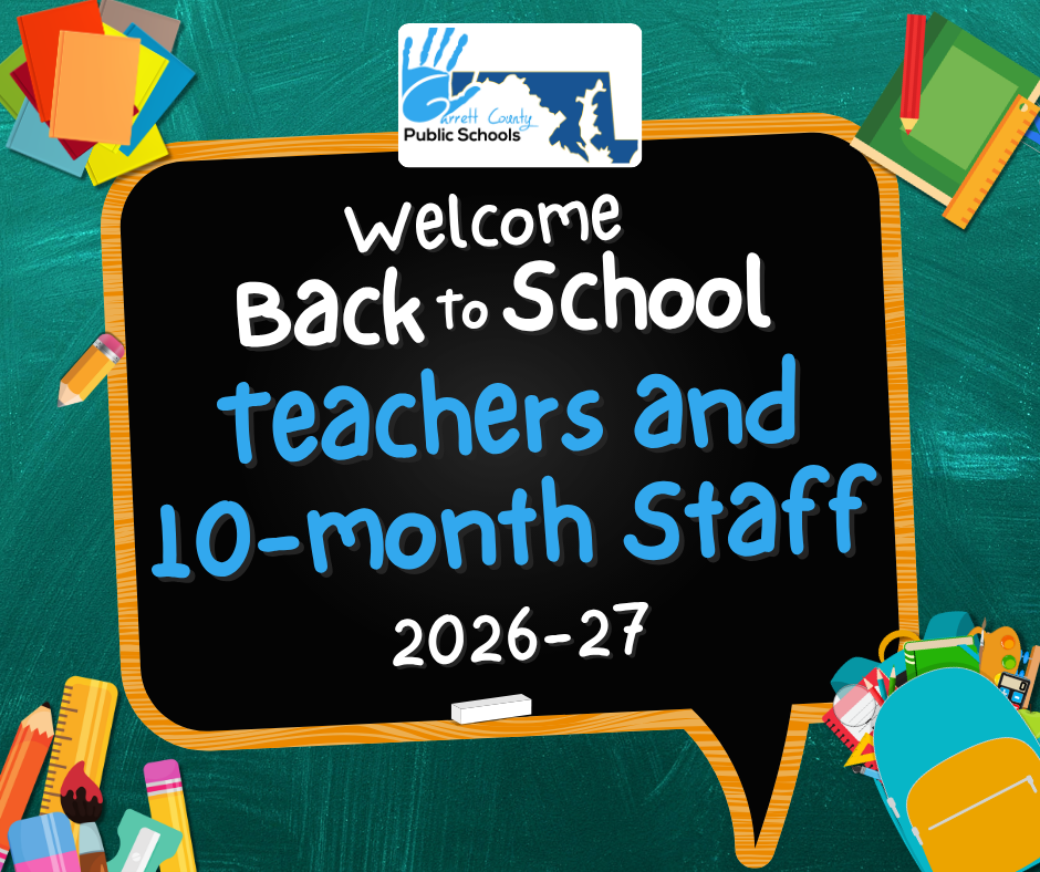 Graphic welcoming back teachers and 10-month staff for the new school year.