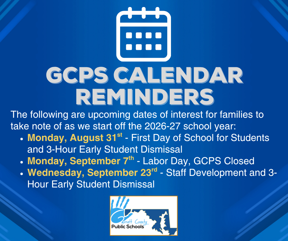 Graphic highlighting upcoming dates of interest for families, as detailed in the text.