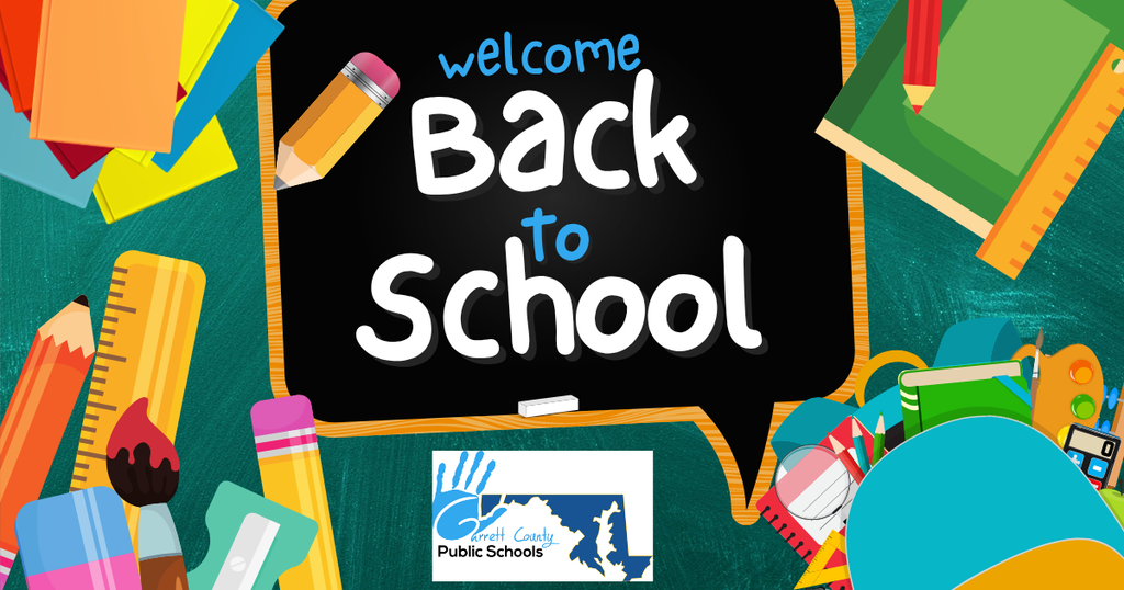 Graphic welcoming the first day of the school year, as noted in the text.