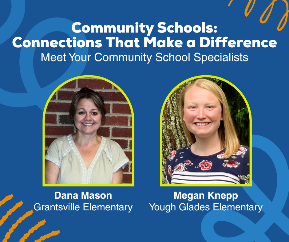 Graphic highlighting two more of our Community School Specialists.
