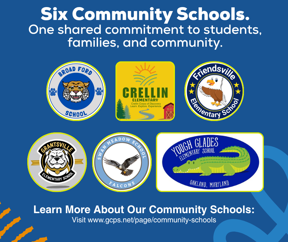 Graphic highlighting our six community schools.