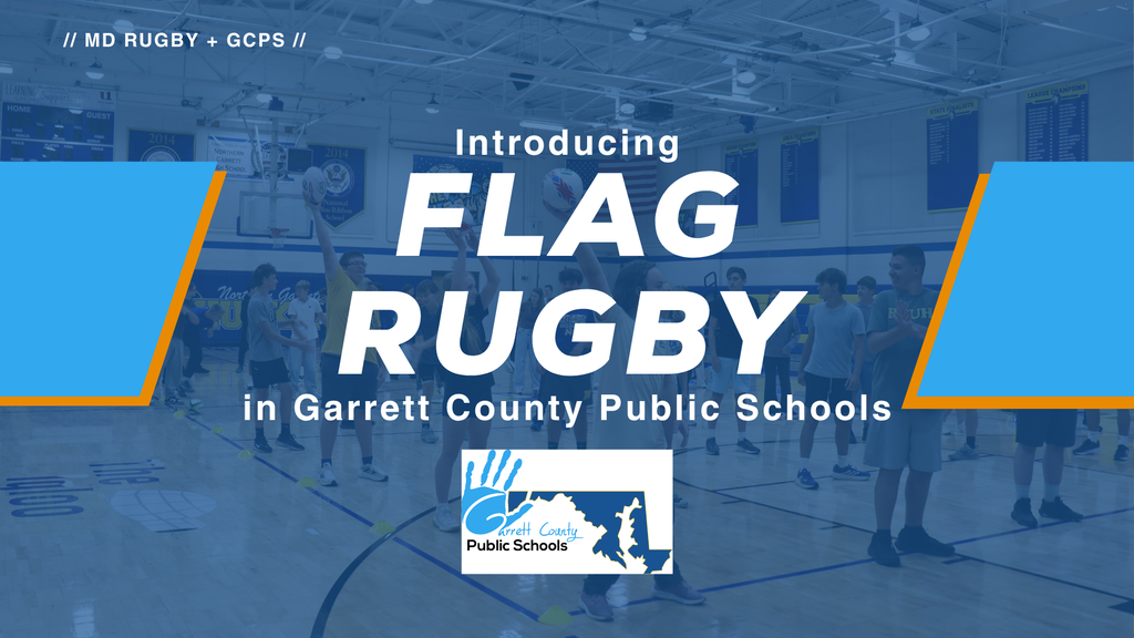 Graphic introducing Flag Rugby in GCPS, as detailed in the text.