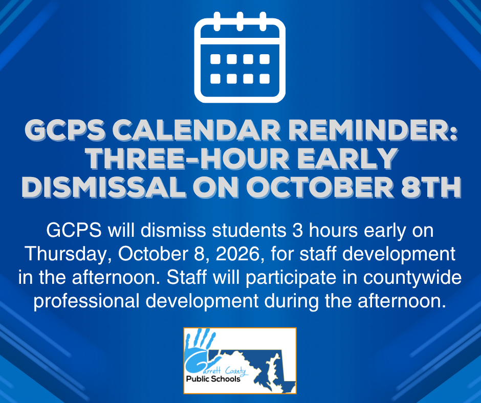 Graphic highlighting an early dismissal for staff development, as detailed in the text.