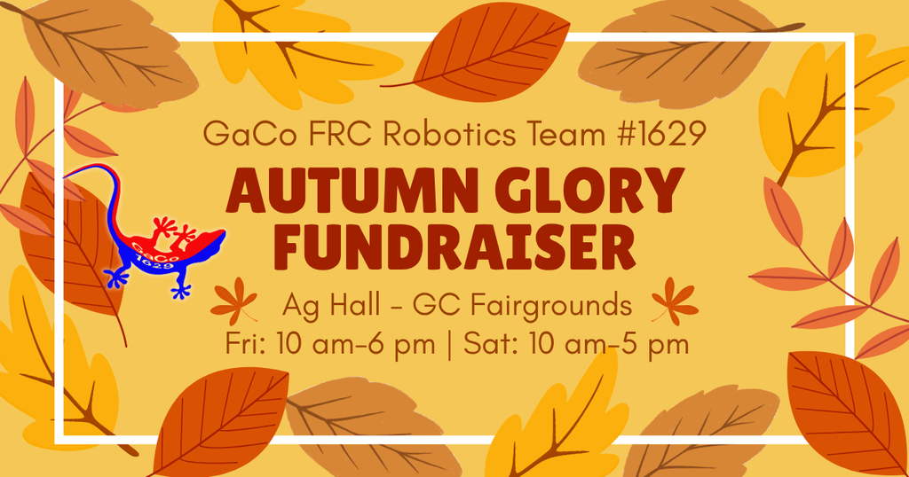 Graphic highlighting a robotics fundraiser, as detailed in the text.