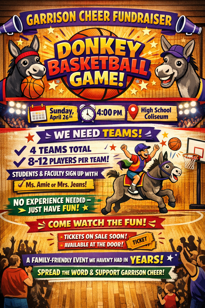 donkey basketball flyer