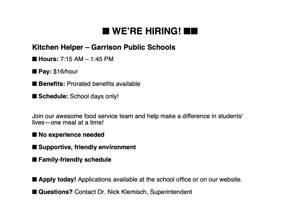 job flyer