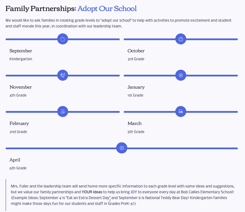 Adopt Our School with Family Partnerships
