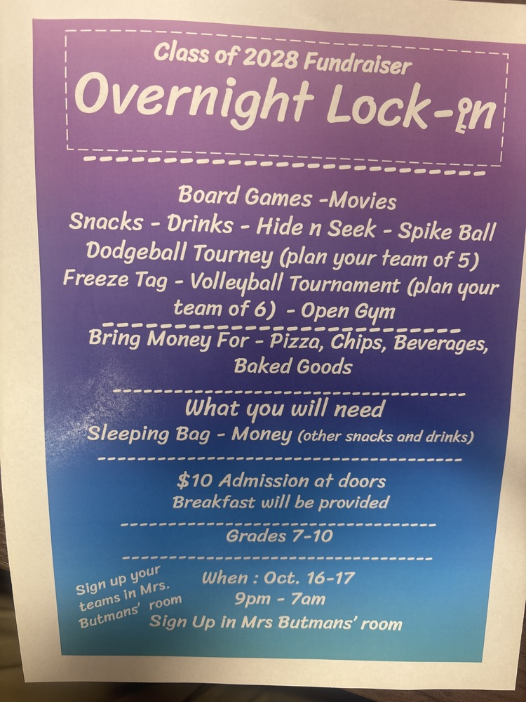 Jr Class Lock-in