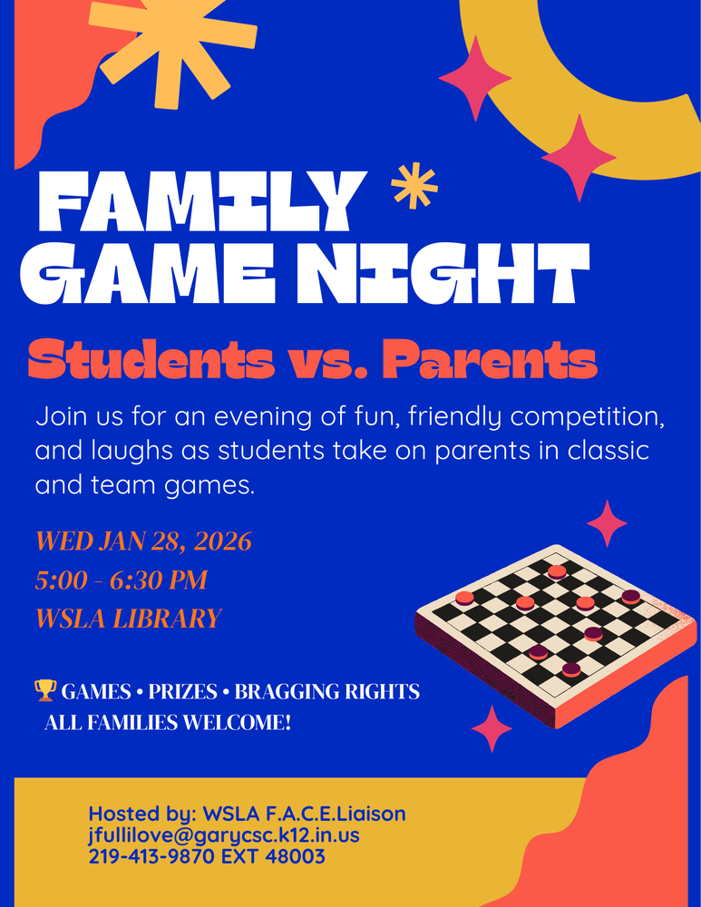 Student vs. Parent Family Game Night