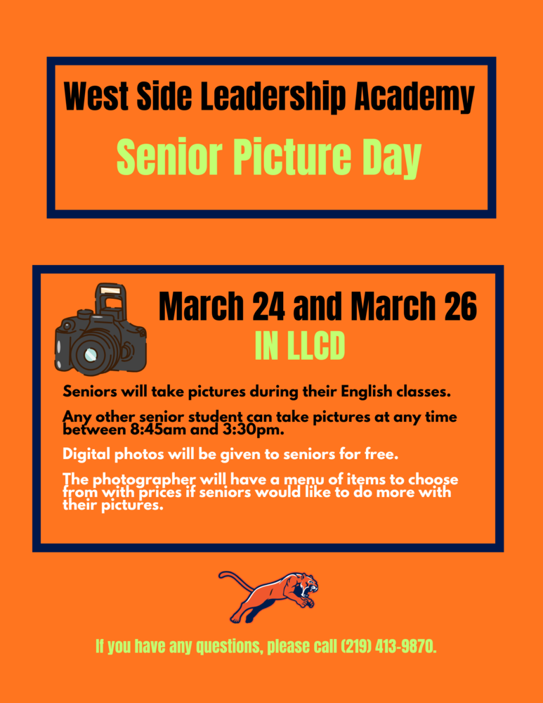 senior picture day flyer