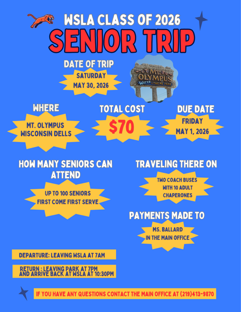 Senior Trip Flyer