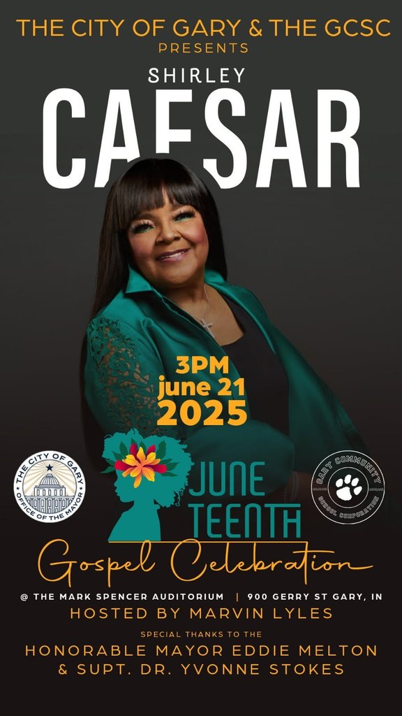 Pastor Shirley Ceasar. Juneteenth celebration