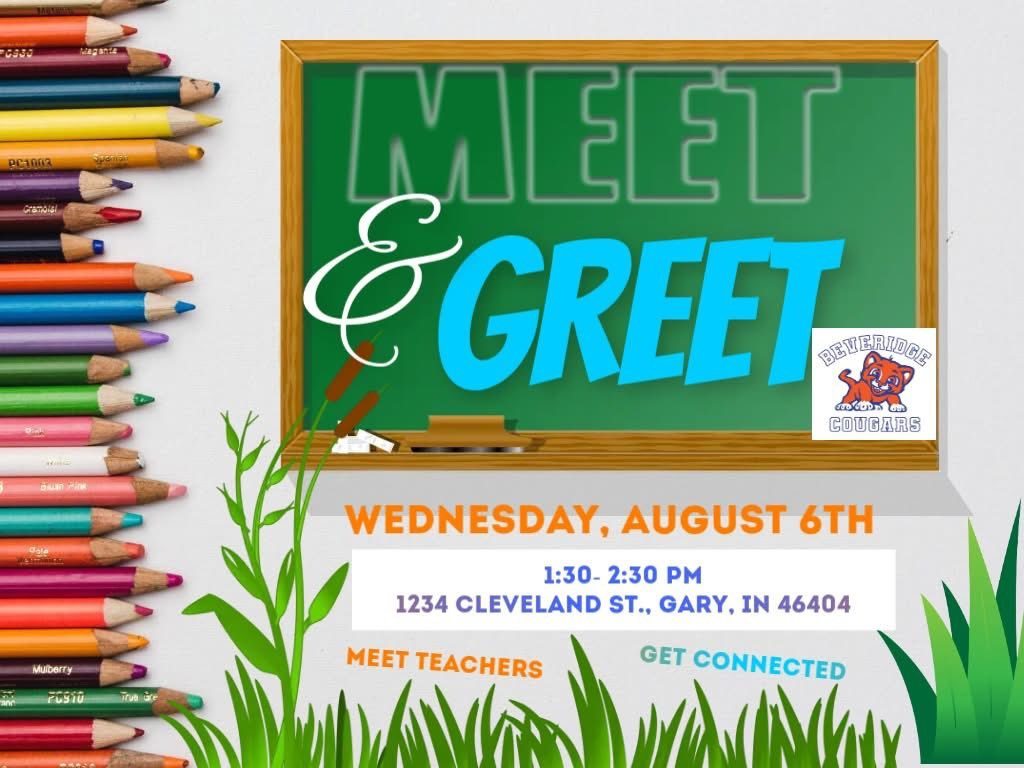 Beveridge meet and greet flyer