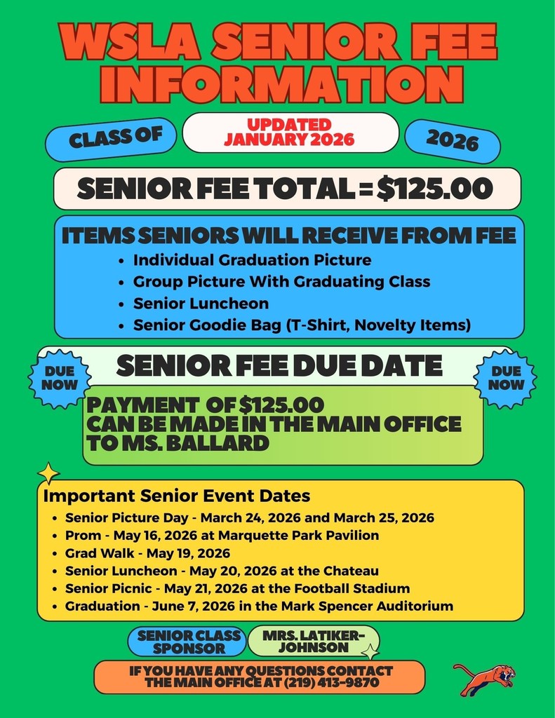 Senior fees and activities updated flyer