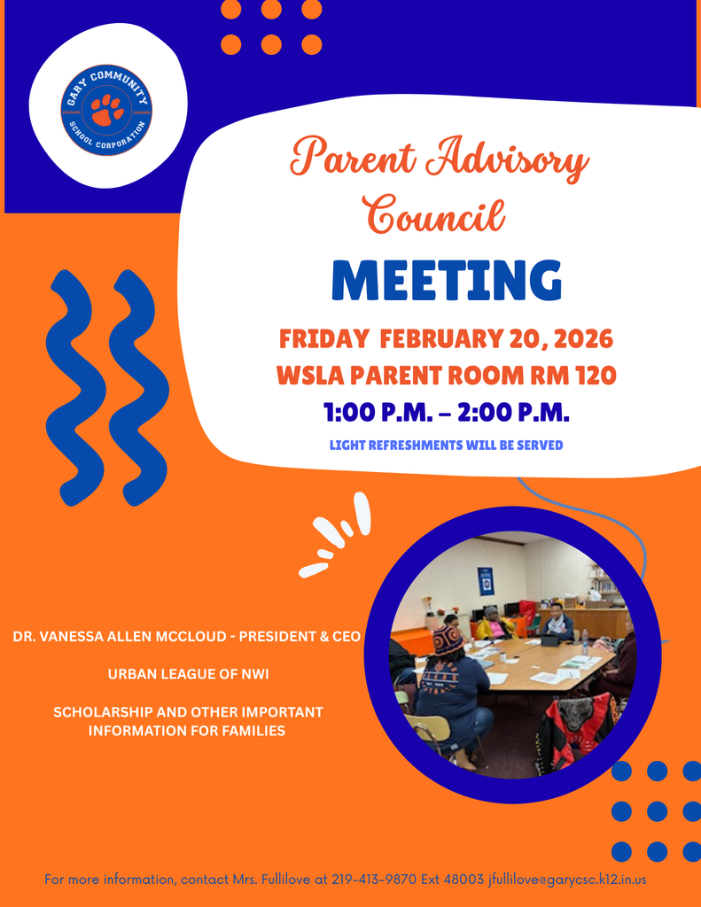 Parent Advisory Council Meeting Flyer