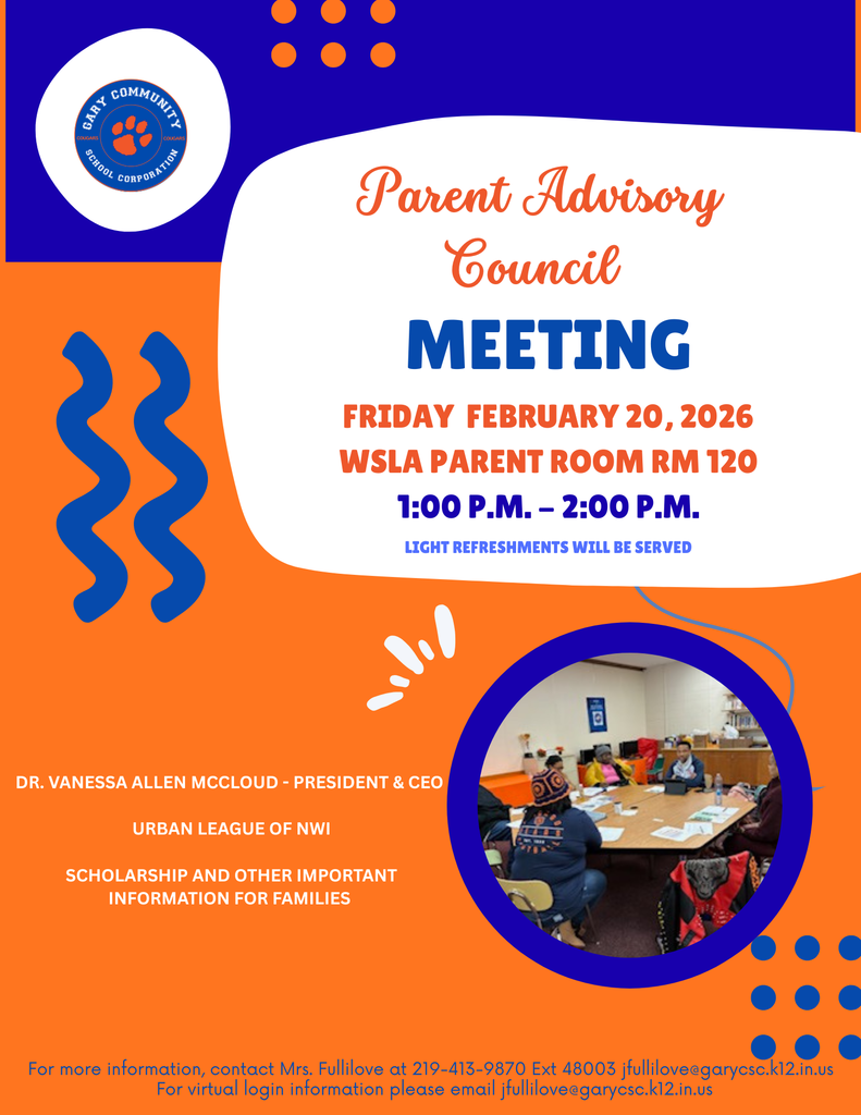 Parent Advisory Council Meeting Flyer