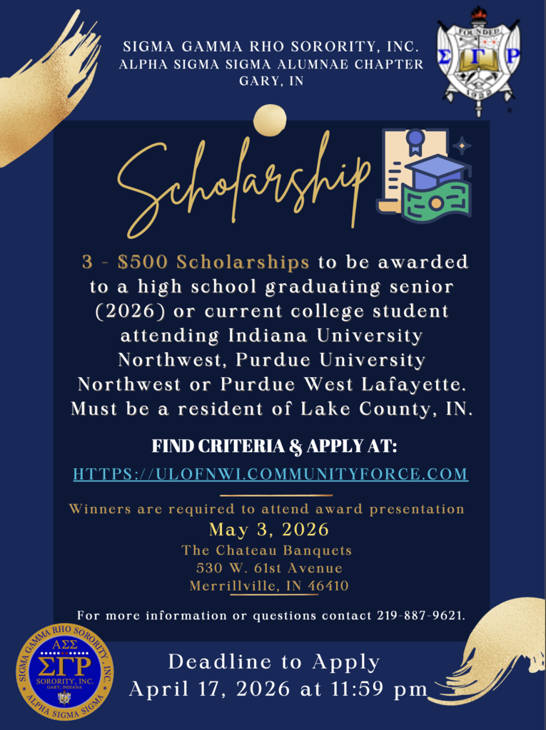 SGR Scholarship flyer
