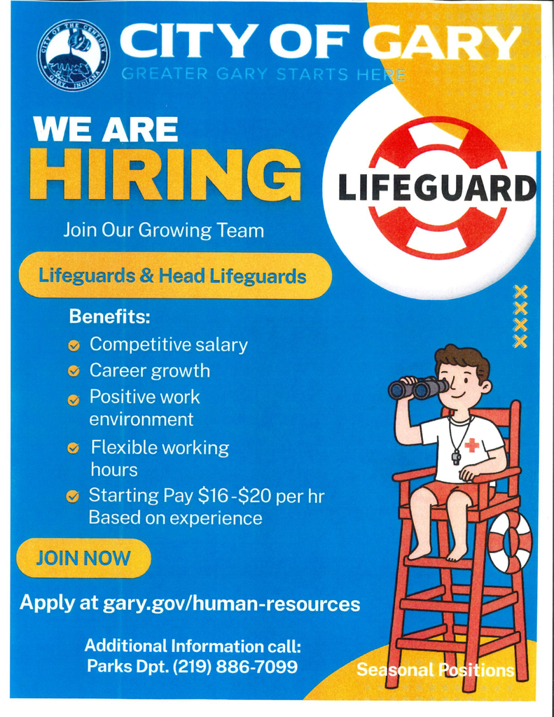 hiring lifeguards flyer