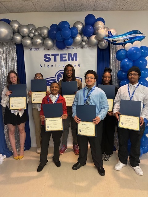 Boeing Stem day signing