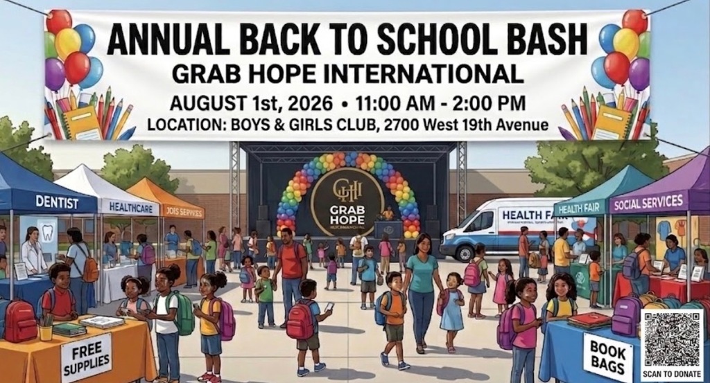 Back to school festival flyer