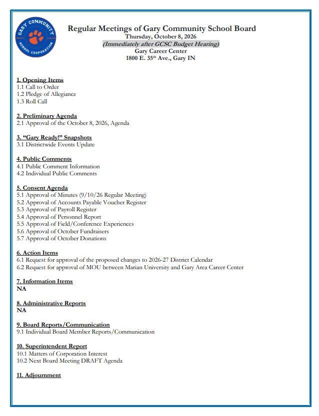 Oct-board-meeting-agenda