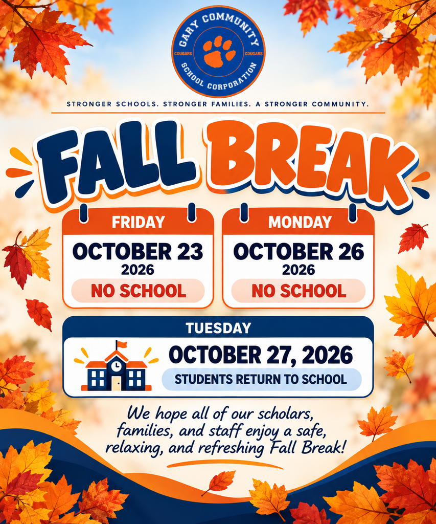 fall break flyer school closed on 10/23 and 10/26