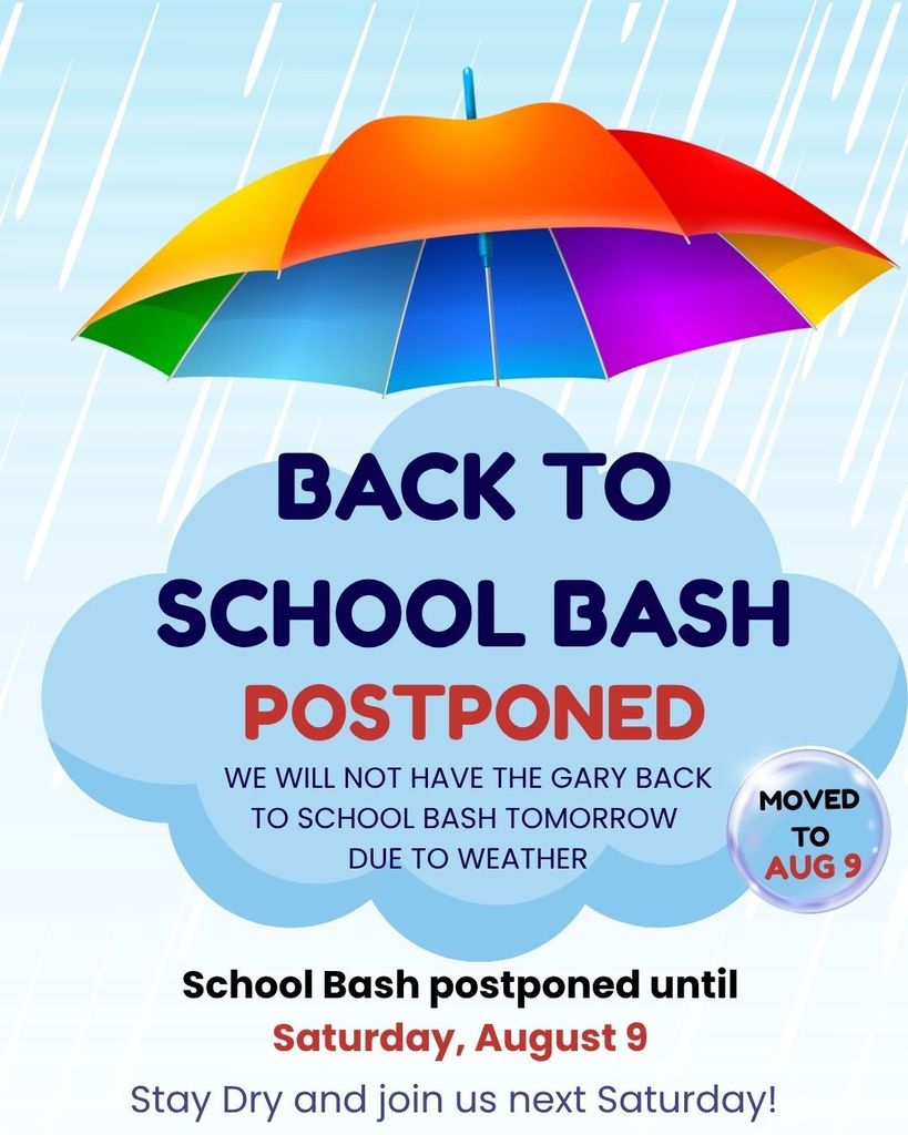 Back to School Bash Postponed