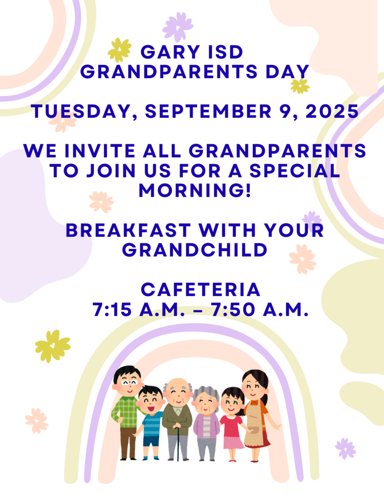 Grandparents Day, Tuesday September 9th at Breakfast