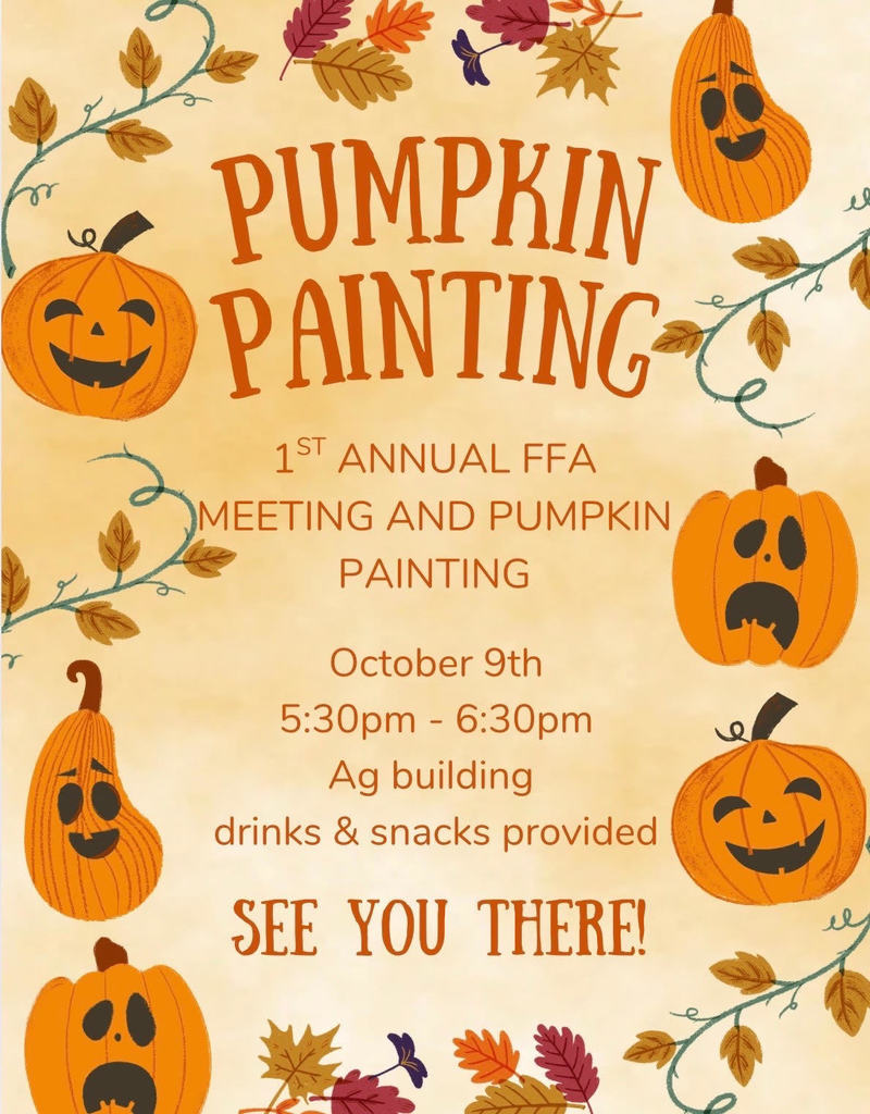October FFA Meeting Flyer 