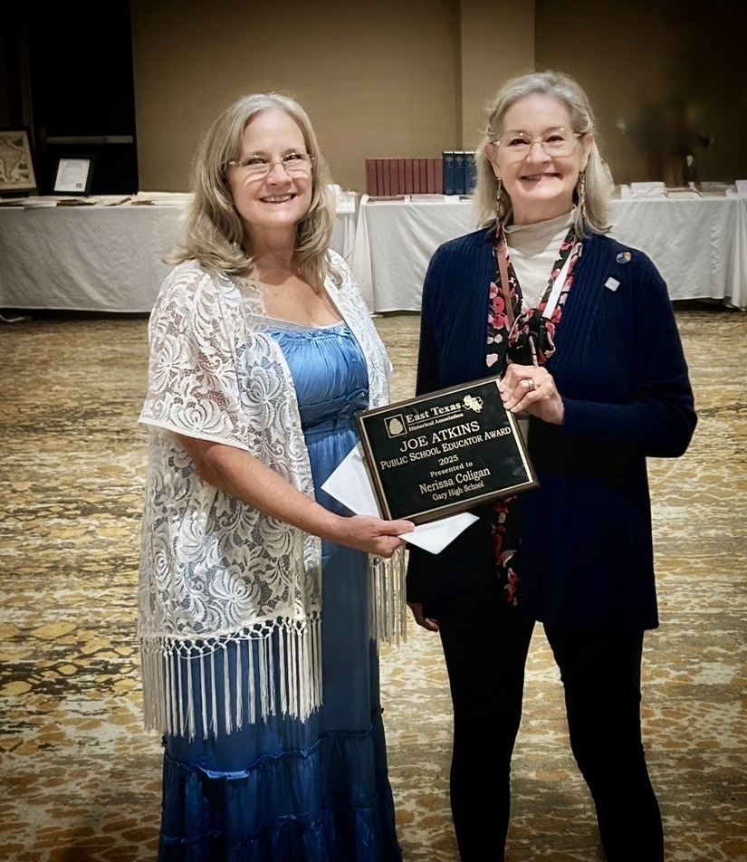 Mrs. Coligan awarded the Joe Atkins Public School Educator Award