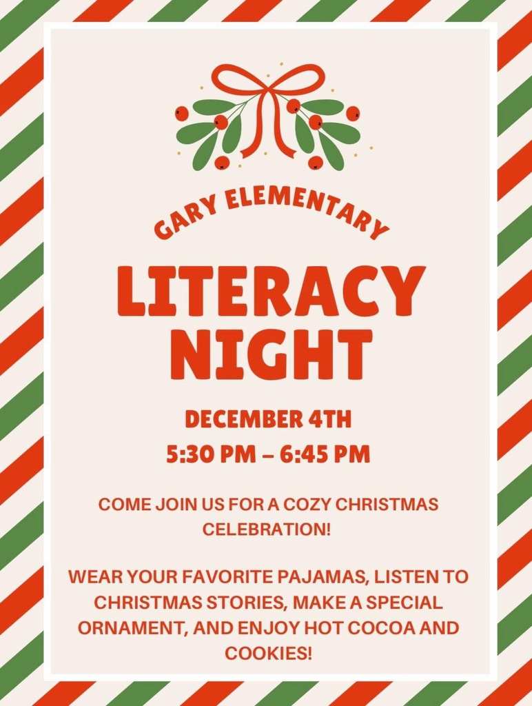 GES Literacy Night December 4th 5:30-6:45