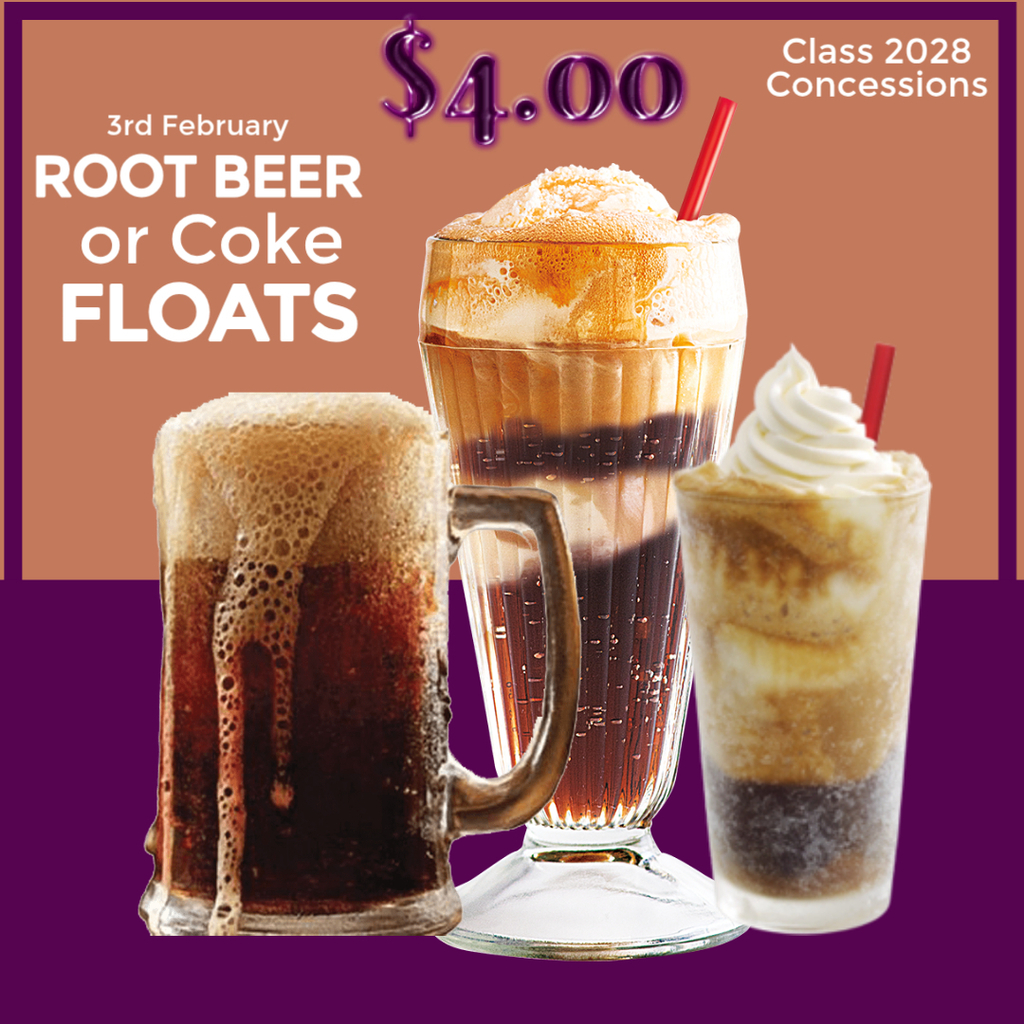 Root Beer Floats for $4 on Feb 3rd