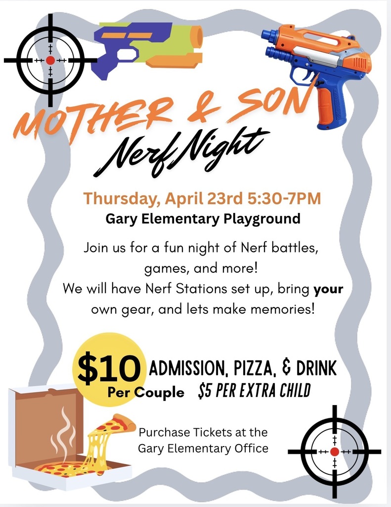 Mother and Son Nerf Night on Thursday April 23rd for $10 per couple