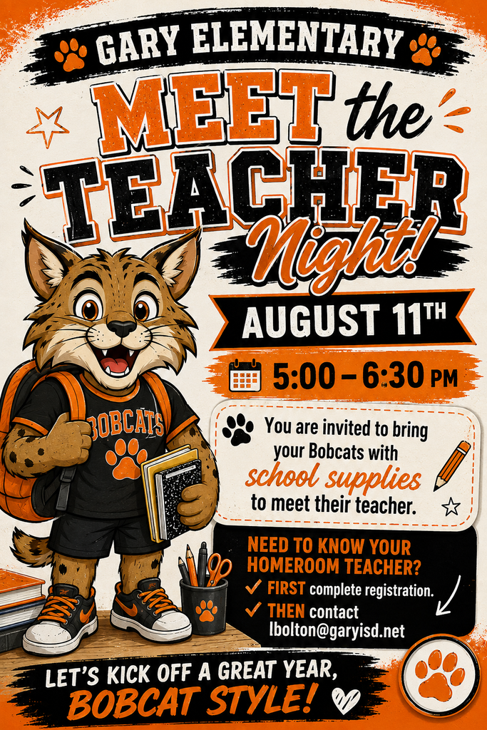 Elementary Meet the Teacher August 11th 5-6:30PM
