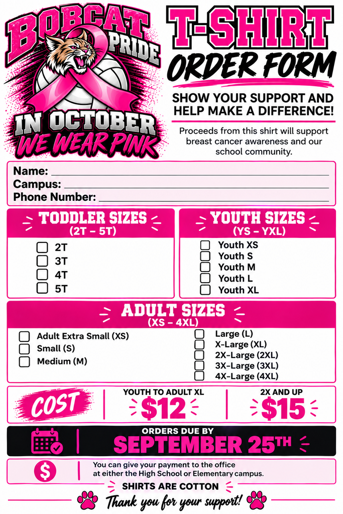 Pink Out shirts